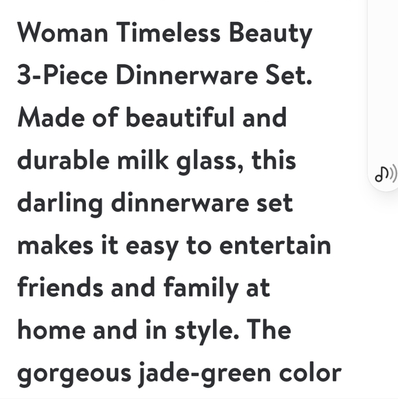 ❤️ New Pioneer Woman Timeless Beauty Jade 3 Piece Dinnerware Set - Picture 3 of 4